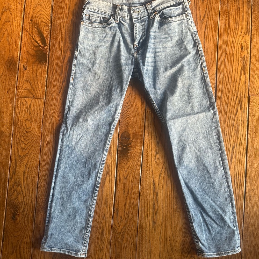 NEW True Religion Relaxed Slim Light Blue Jeans